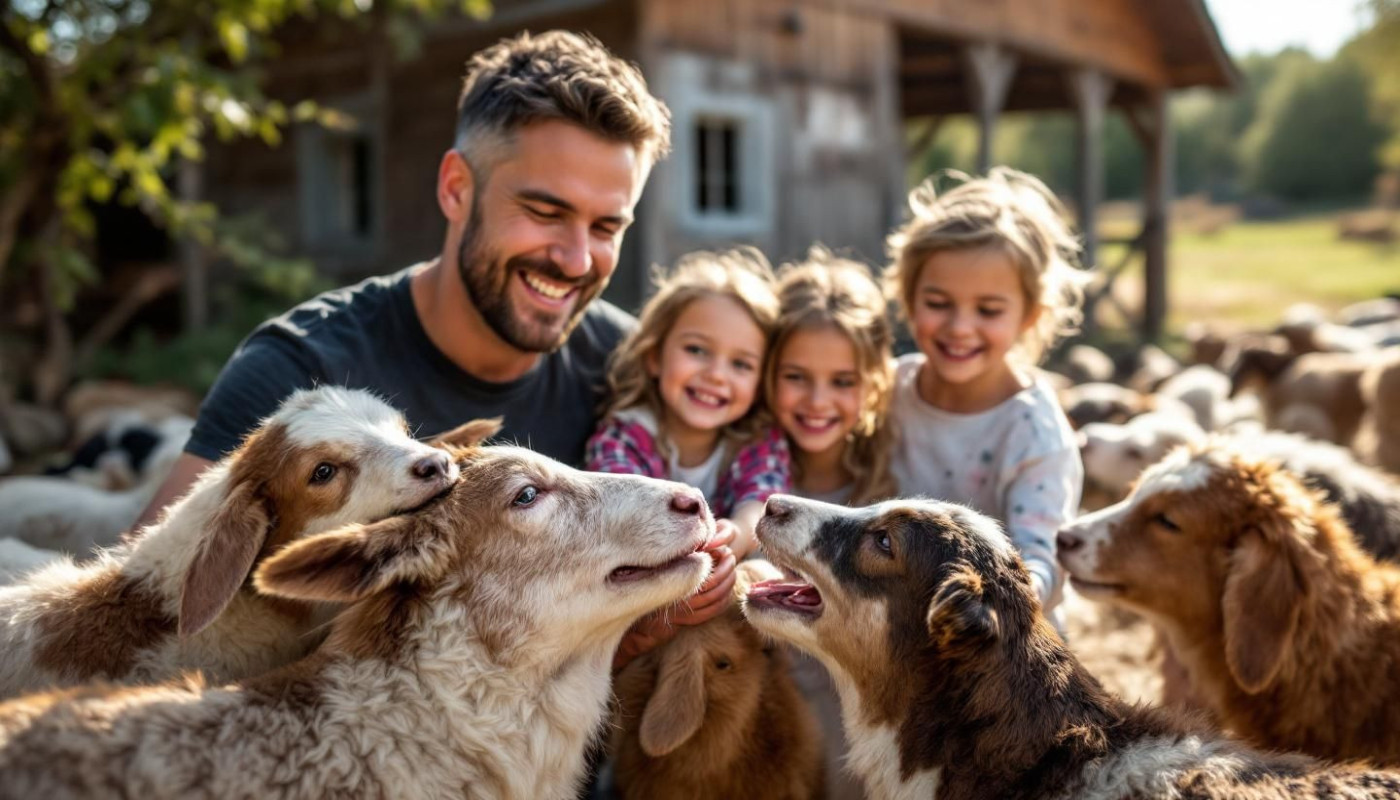 Aufenthalt auf dem Bauernhof: das unverzichtbare Familienerlebnis des Jahres
